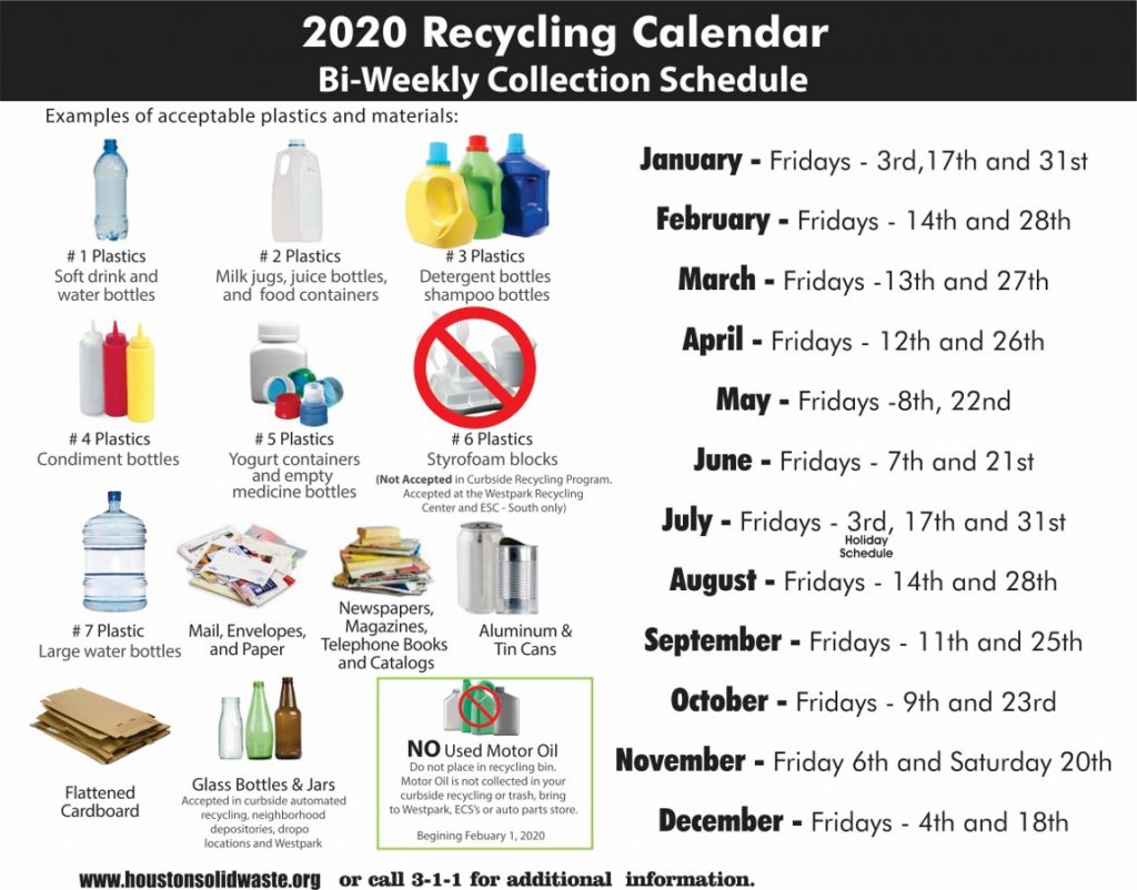 Recycling Calendar SBEII